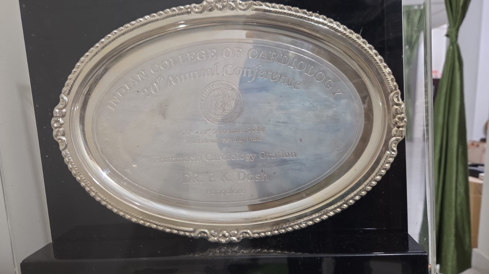 Award presented to Dr. P. K. Dash