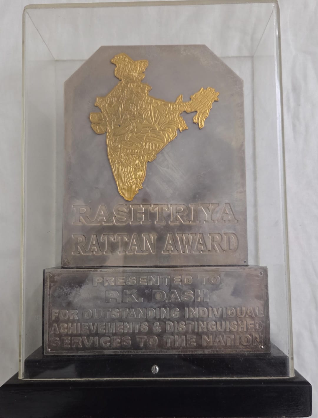 Award presented to Dr. P. K. Dash