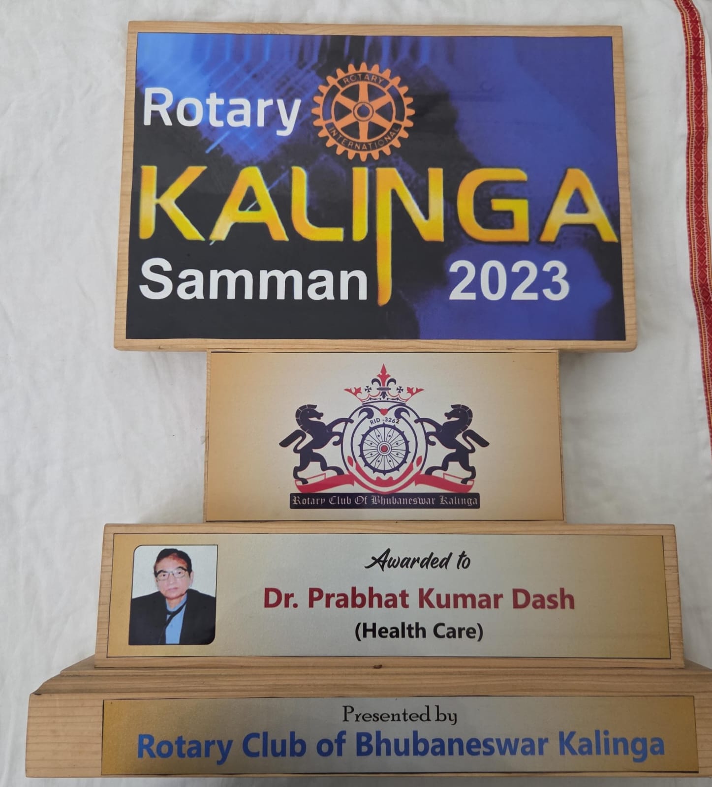 Award presented to Dr. P. K. Dash